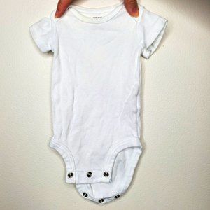 White Newborn Tshirt Onesie